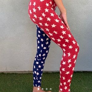 American Flag Leggings